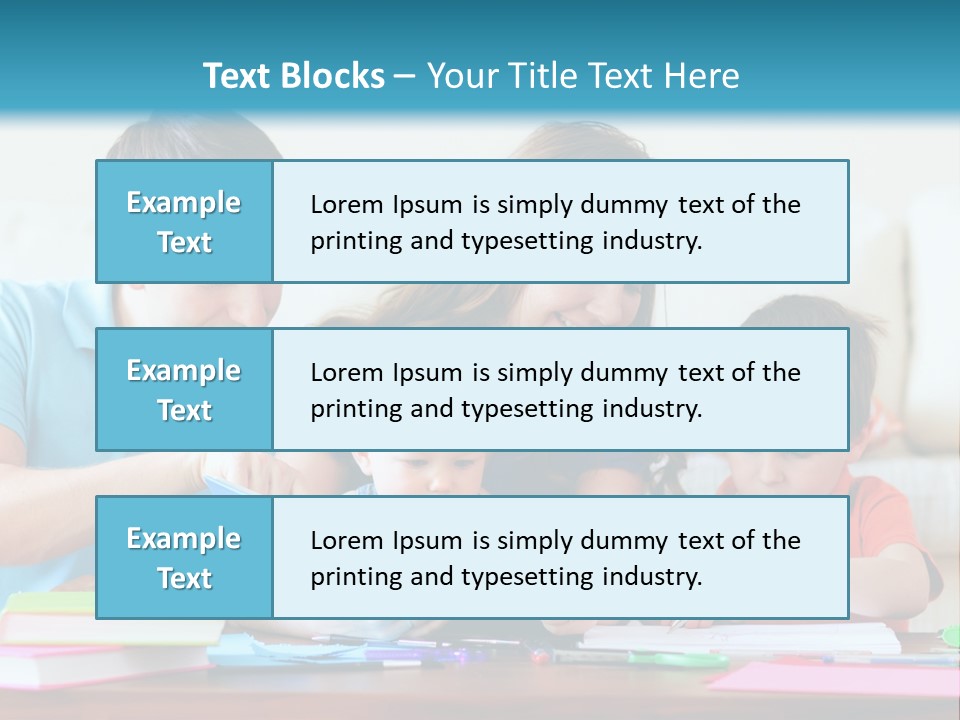 A Family Playing With A Tablet On The Floor PowerPoint Template