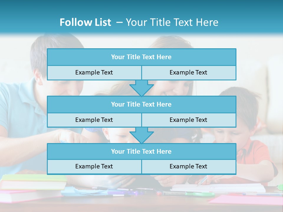 A Family Playing With A Tablet On The Floor PowerPoint Template