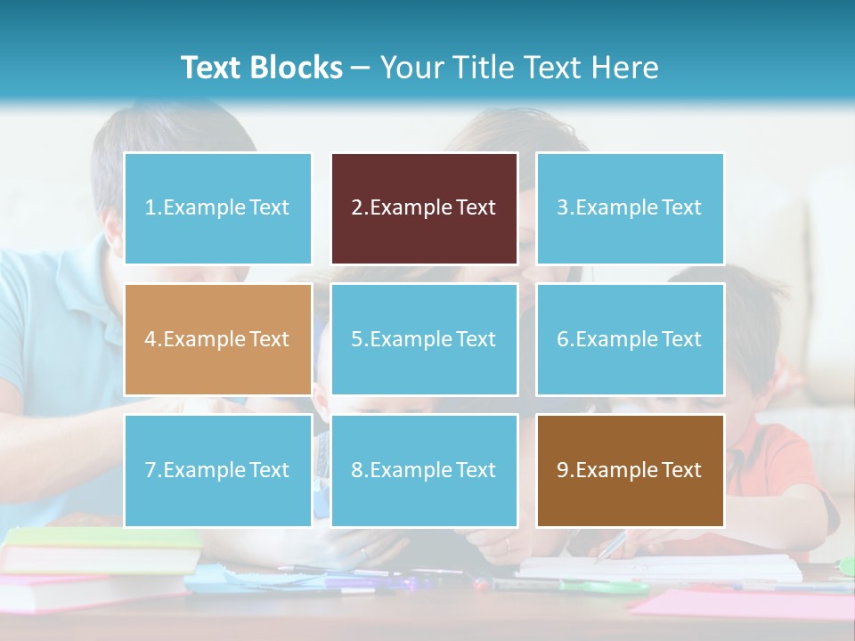 A Family Playing With A Tablet On The Floor PowerPoint Template