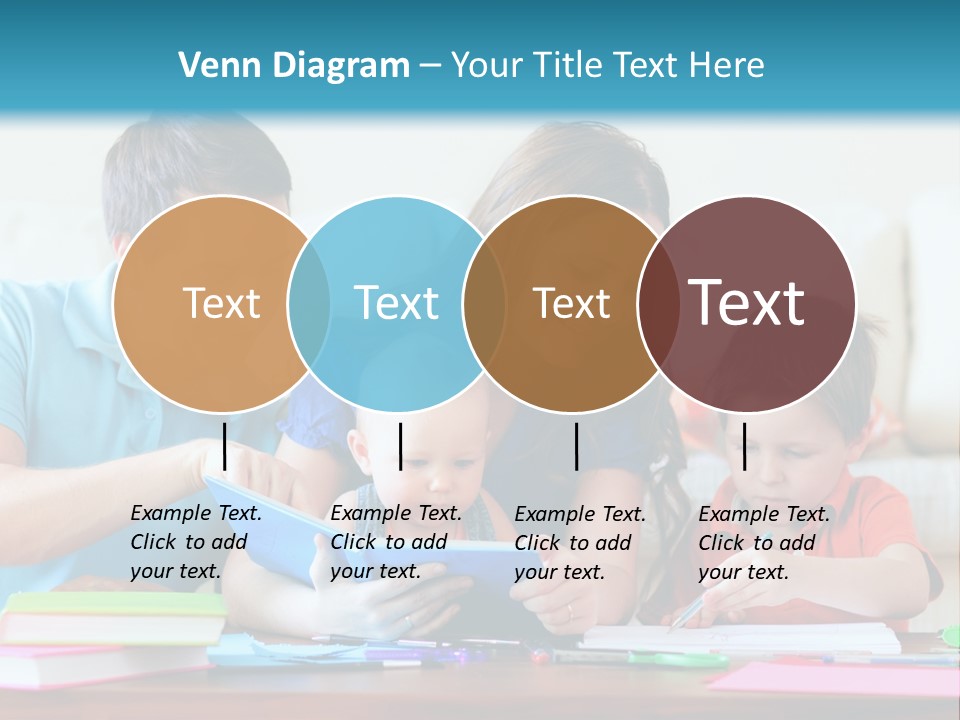 A Family Playing With A Tablet On The Floor PowerPoint Template