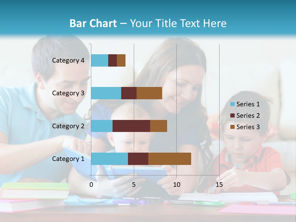 A Family Playing With A Tablet On The Floor PowerPoint Template