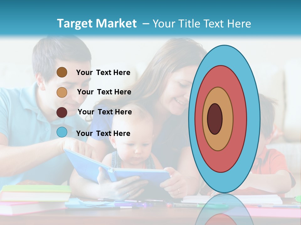 A Family Playing With A Tablet On The Floor PowerPoint Template