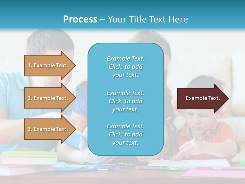 A Family Playing With A Tablet On The Floor PowerPoint Template