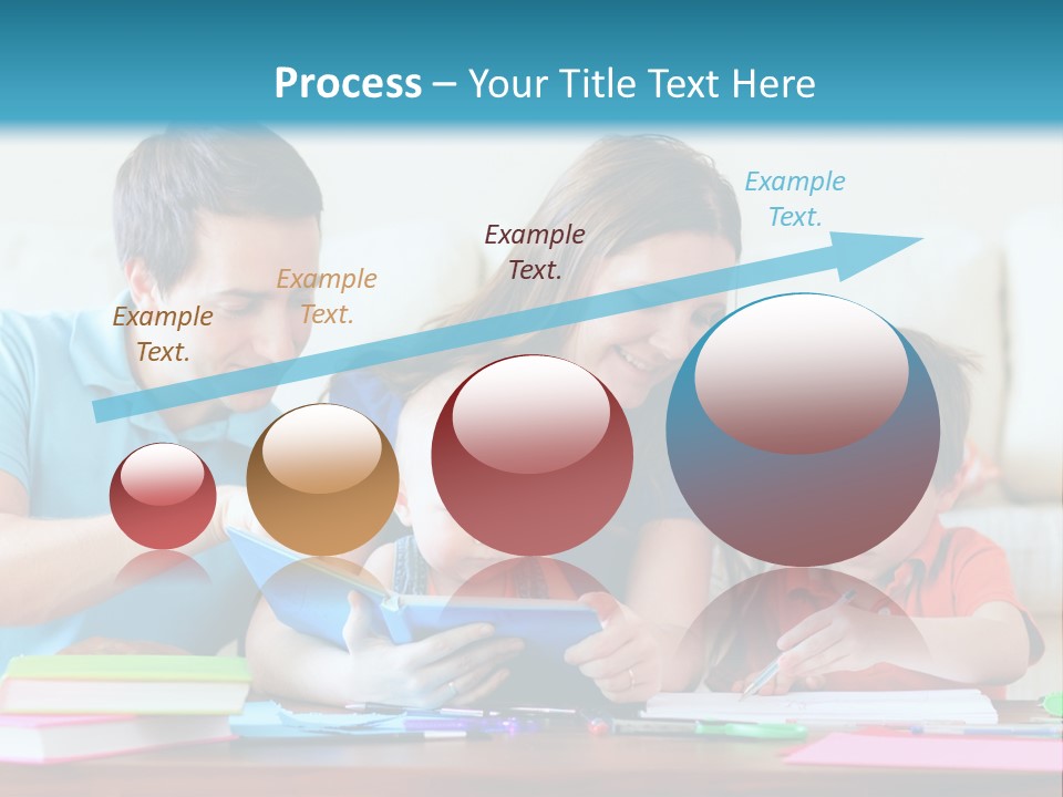 A Family Playing With A Tablet On The Floor PowerPoint Template