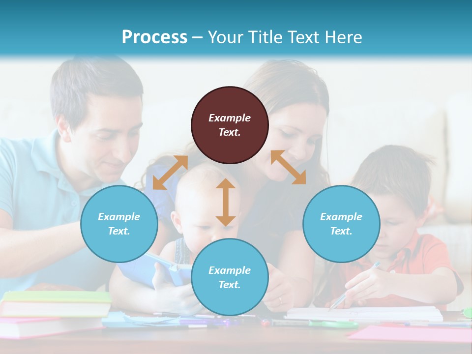 A Family Playing With A Tablet On The Floor PowerPoint Template