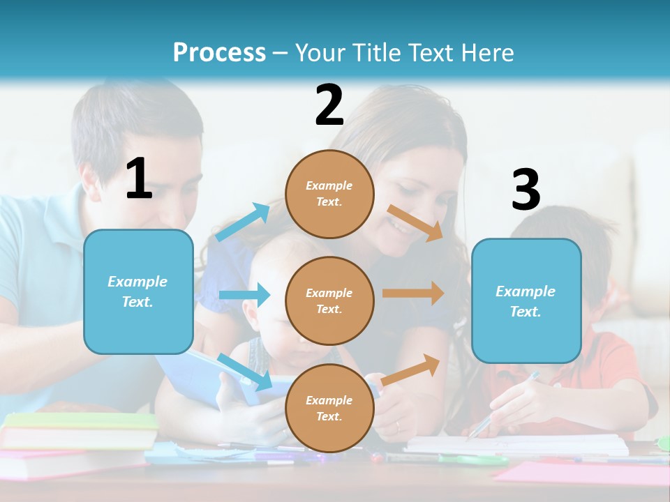 A Family Playing With A Tablet On The Floor PowerPoint Template