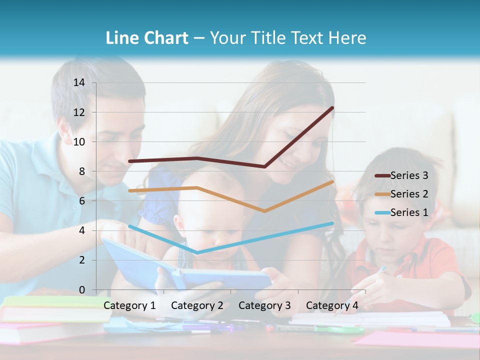 A Family Playing With A Tablet On The Floor PowerPoint Template