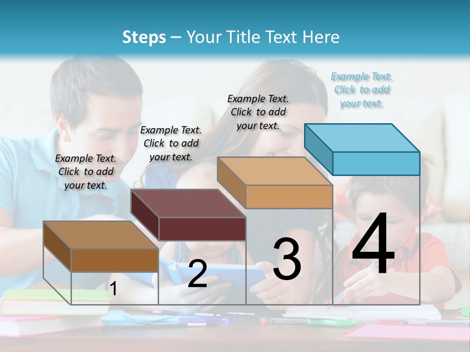 A Family Playing With A Tablet On The Floor PowerPoint Template