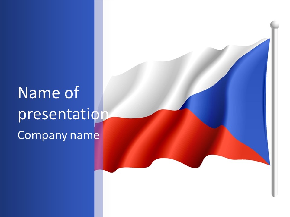 Czech Republic Insignia Element PowerPoint Template