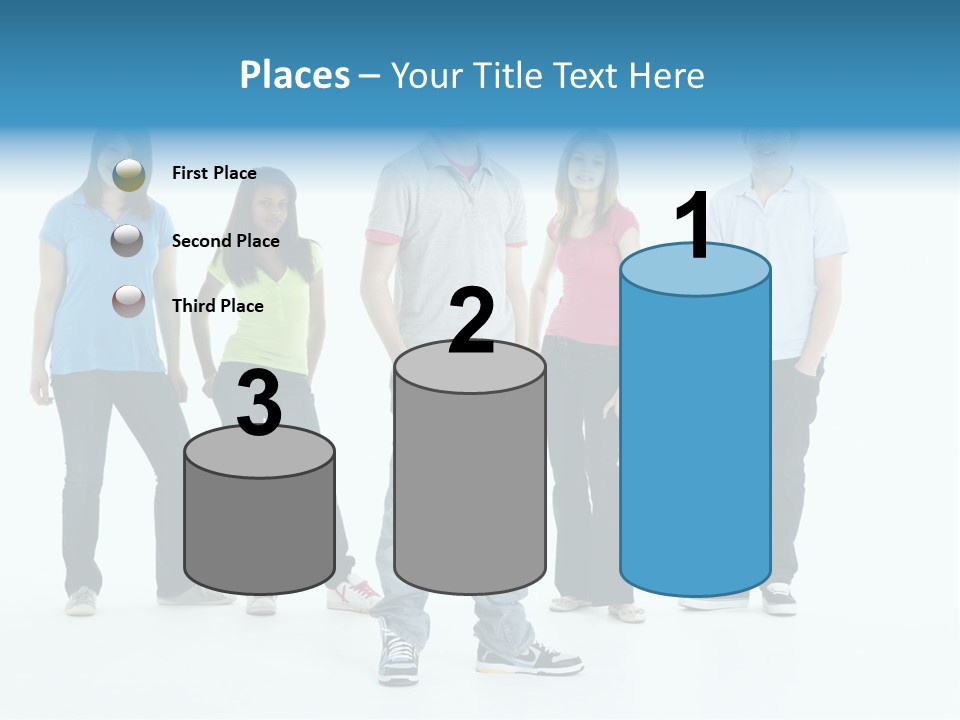 A Group Of People Standing Next To Each Other PowerPoint Template