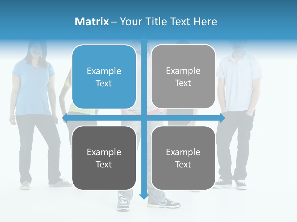 A Group Of People Standing Next To Each Other PowerPoint Template