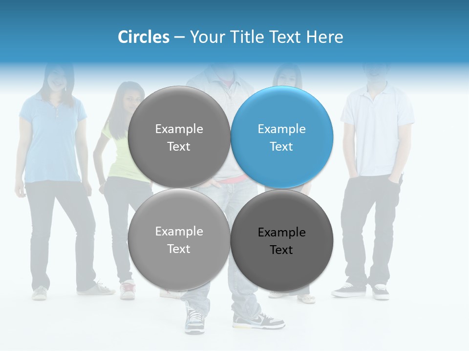 A Group Of People Standing Next To Each Other PowerPoint Template