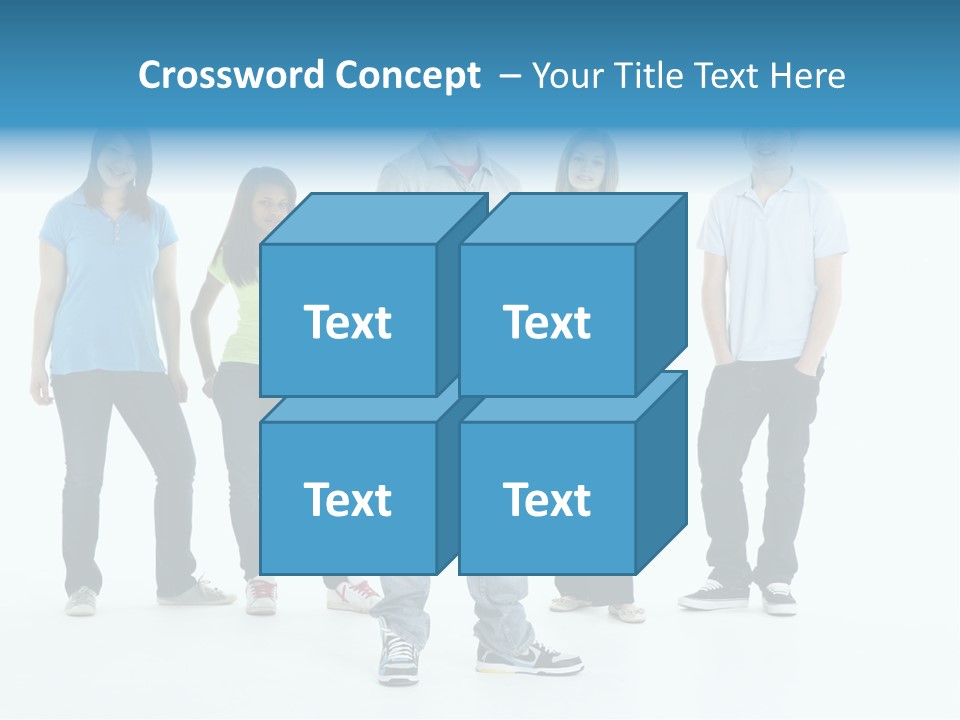 A Group Of People Standing Next To Each Other PowerPoint Template