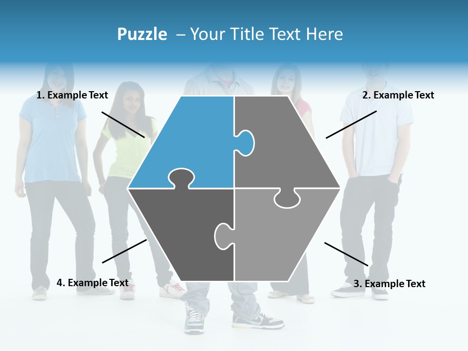 A Group Of People Standing Next To Each Other PowerPoint Template