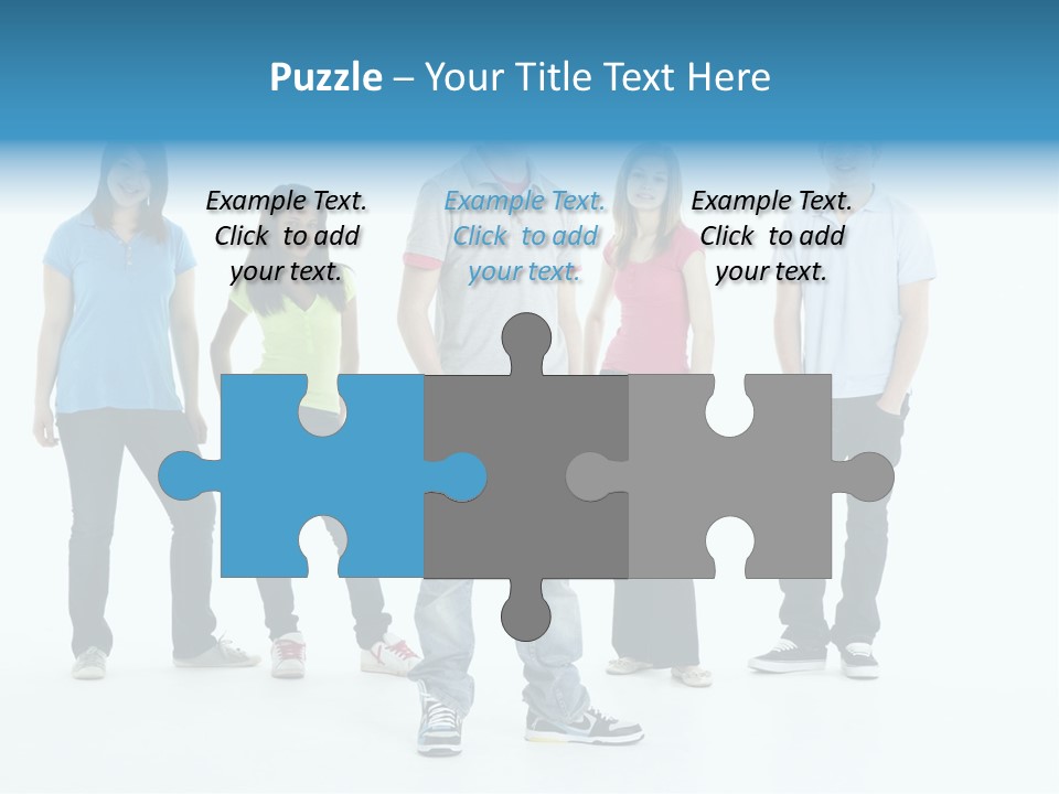 A Group Of People Standing Next To Each Other PowerPoint Template