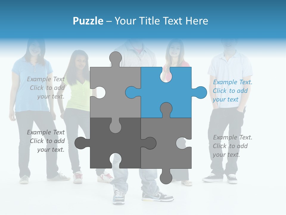A Group Of People Standing Next To Each Other PowerPoint Template