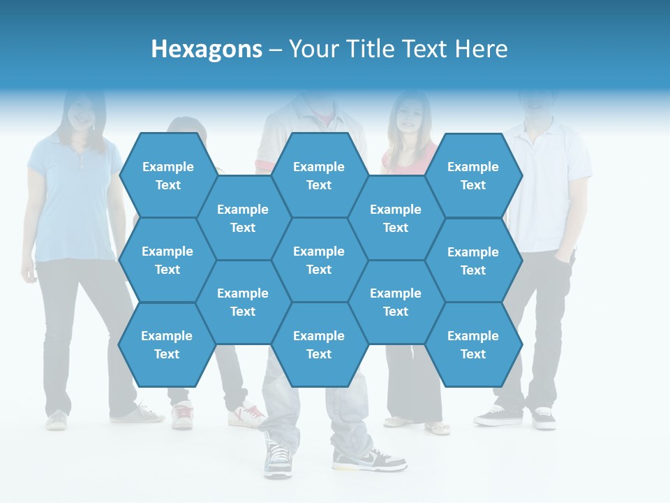 A Group Of People Standing Next To Each Other PowerPoint Template