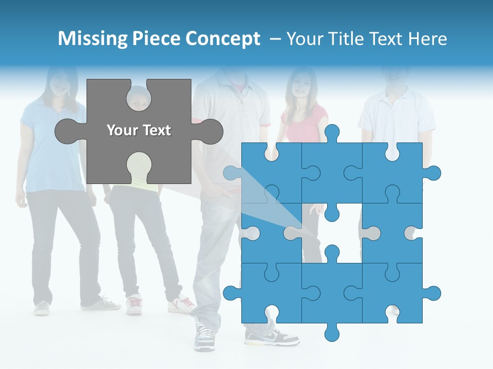 A Group Of People Standing Next To Each Other PowerPoint Template