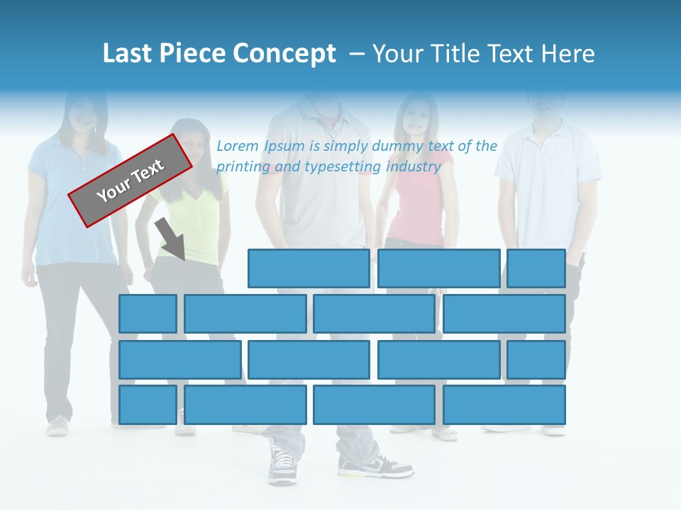 A Group Of People Standing Next To Each Other PowerPoint Template