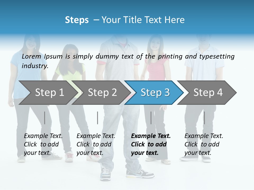 A Group Of People Standing Next To Each Other PowerPoint Template