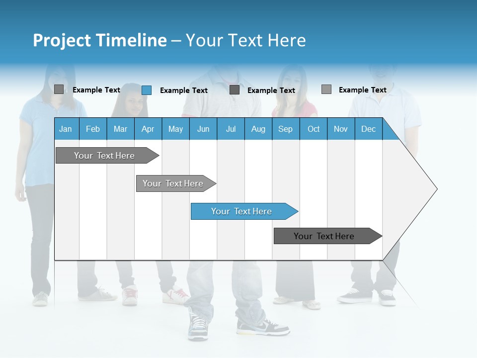 A Group Of People Standing Next To Each Other PowerPoint Template