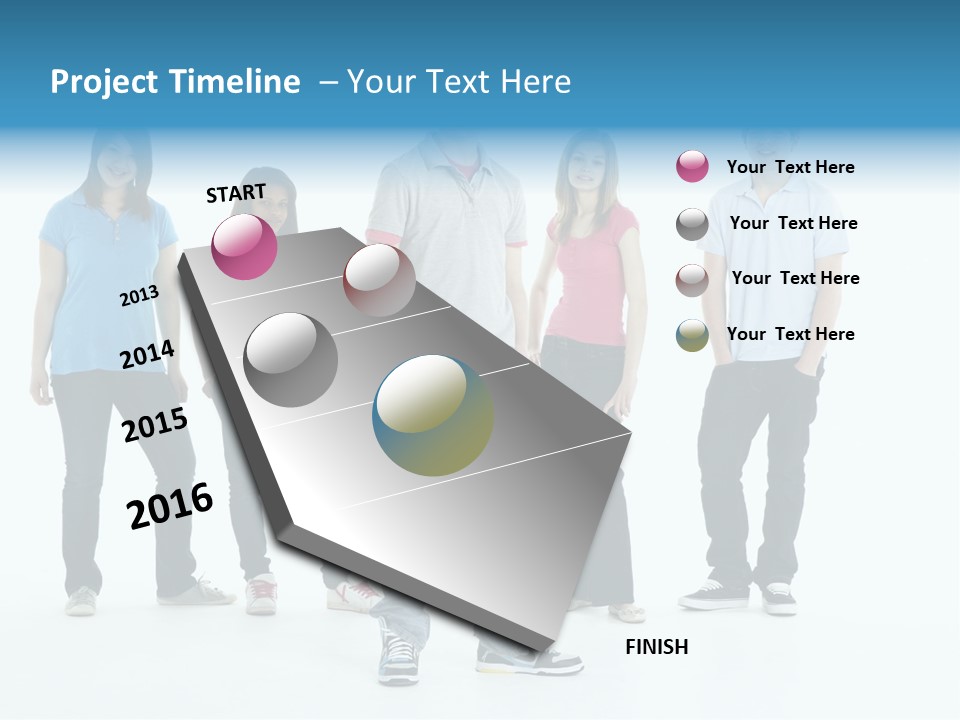 A Group Of People Standing Next To Each Other PowerPoint Template