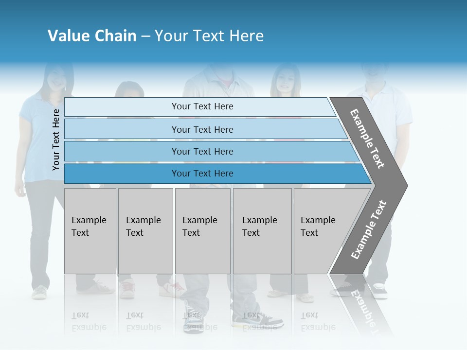 A Group Of People Standing Next To Each Other PowerPoint Template