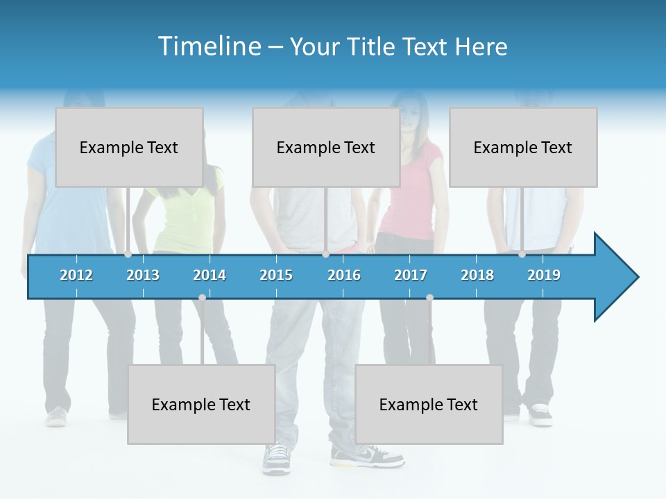 A Group Of People Standing Next To Each Other PowerPoint Template