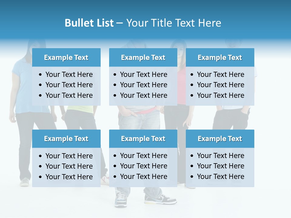 A Group Of People Standing Next To Each Other PowerPoint Template