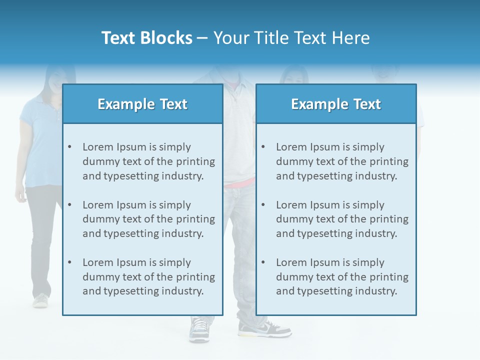 A Group Of People Standing Next To Each Other PowerPoint Template