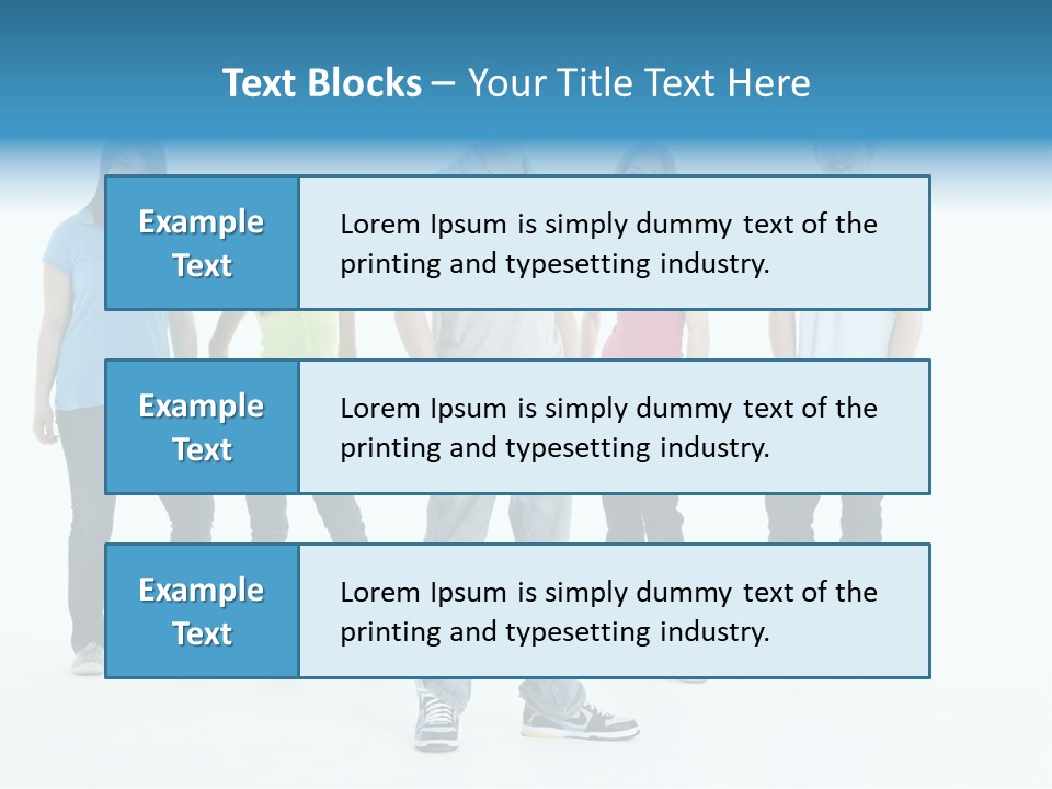 A Group Of People Standing Next To Each Other PowerPoint Template