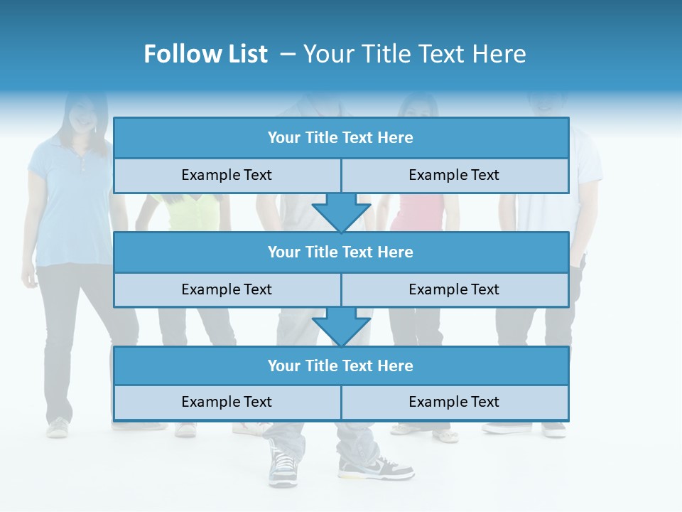 A Group Of People Standing Next To Each Other PowerPoint Template