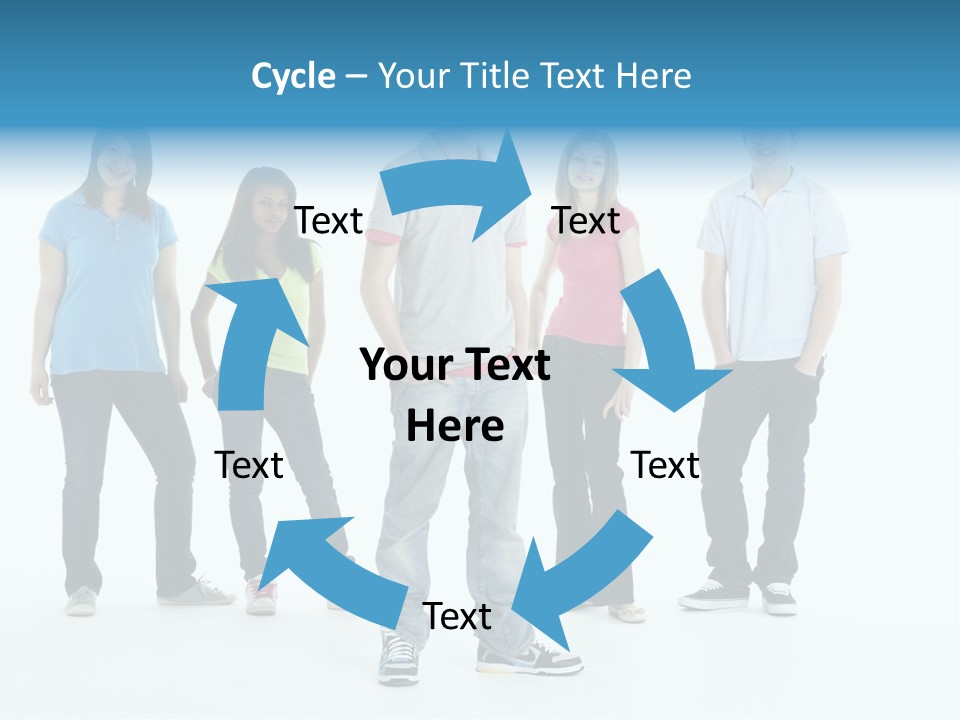 A Group Of People Standing Next To Each Other PowerPoint Template