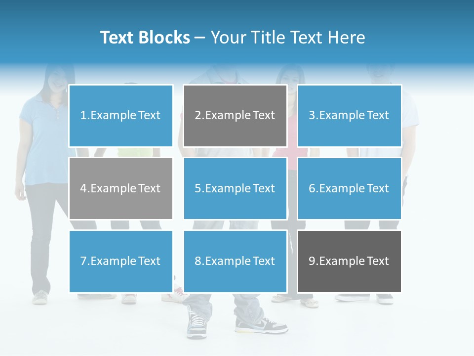 A Group Of People Standing Next To Each Other PowerPoint Template