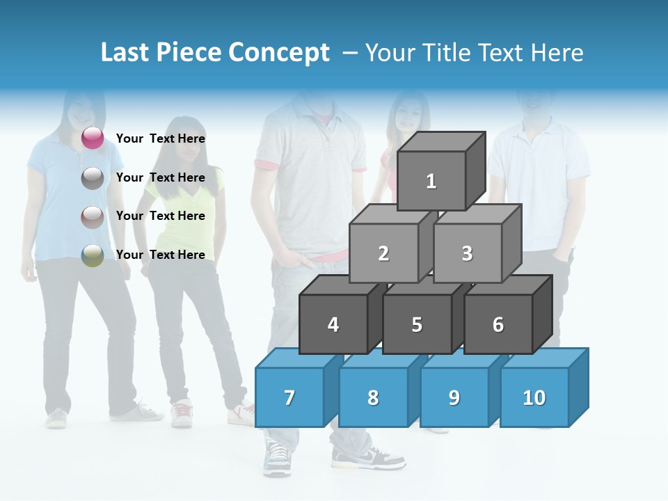 A Group Of People Standing Next To Each Other PowerPoint Template