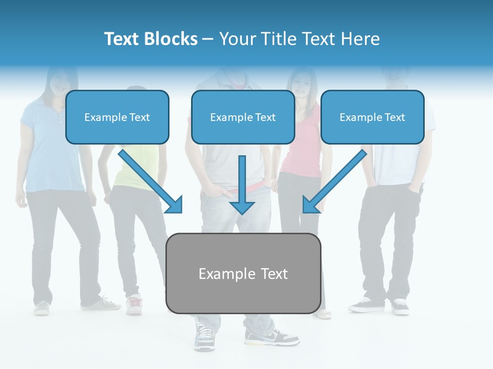 A Group Of People Standing Next To Each Other PowerPoint Template