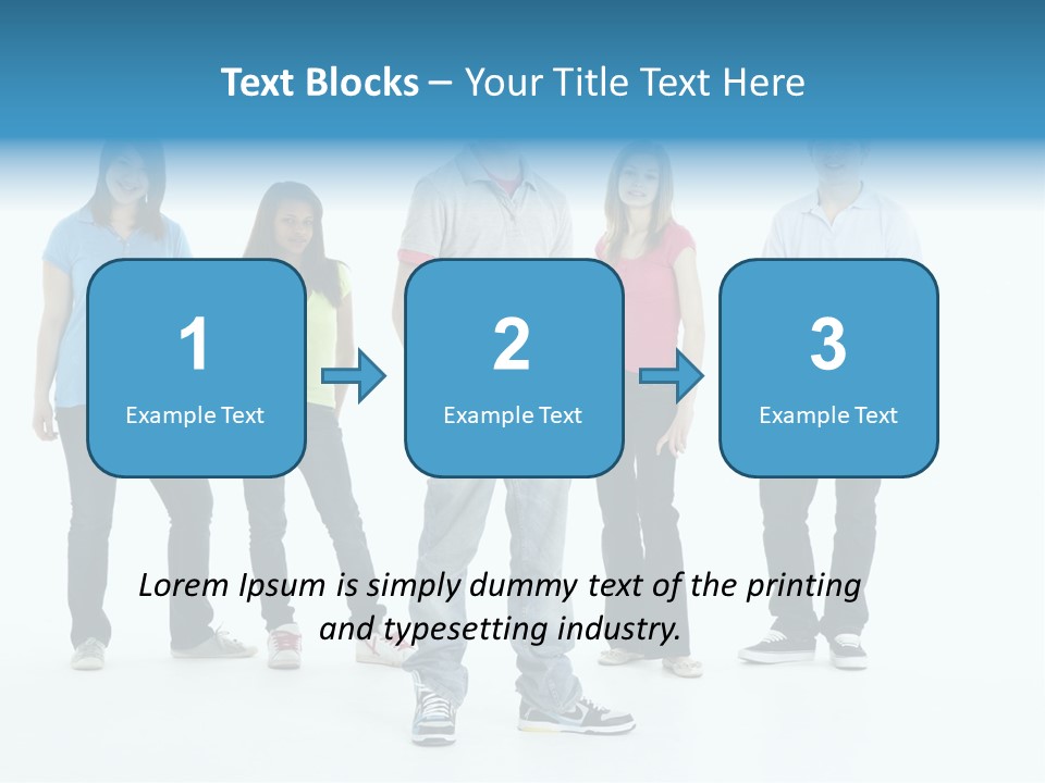 A Group Of People Standing Next To Each Other PowerPoint Template