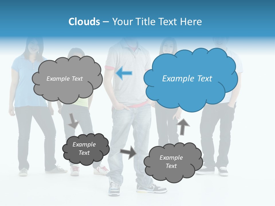 A Group Of People Standing Next To Each Other PowerPoint Template