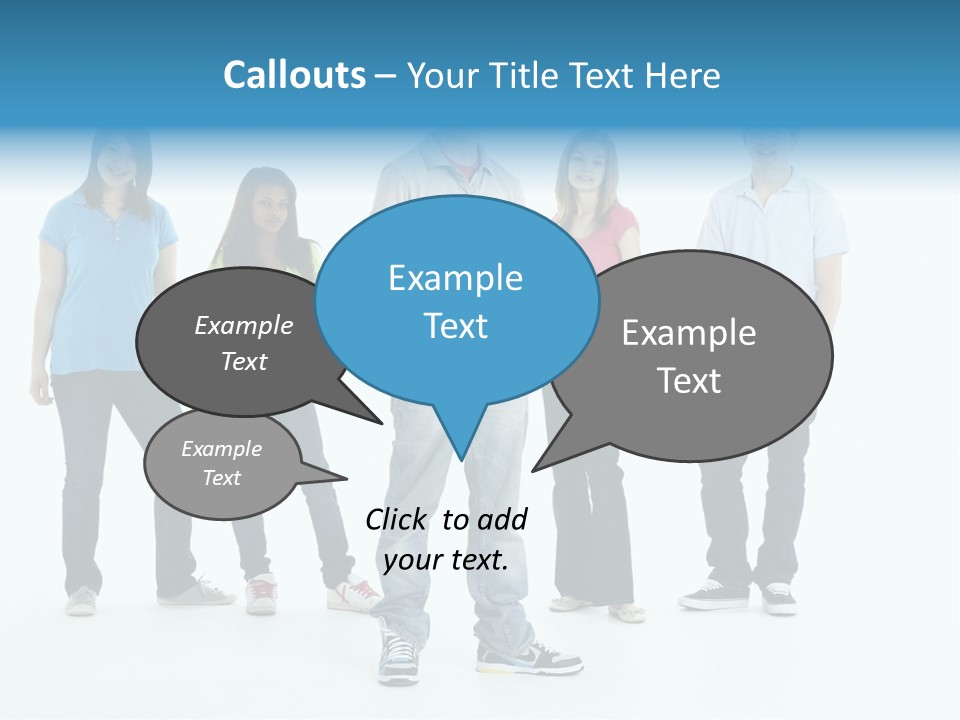 A Group Of People Standing Next To Each Other PowerPoint Template