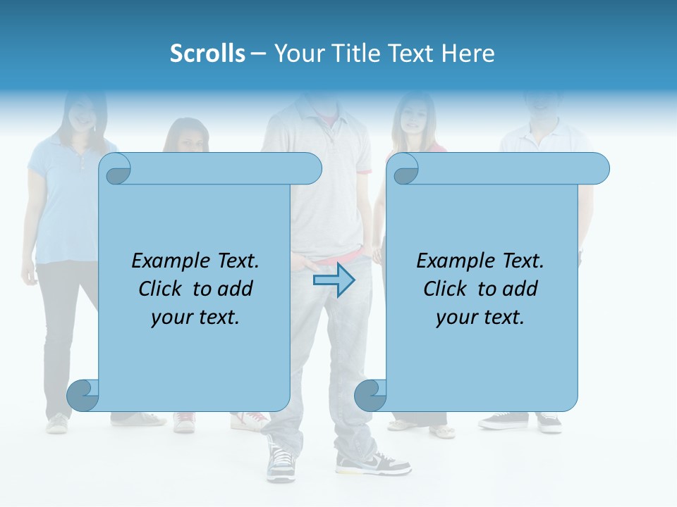 A Group Of People Standing Next To Each Other PowerPoint Template