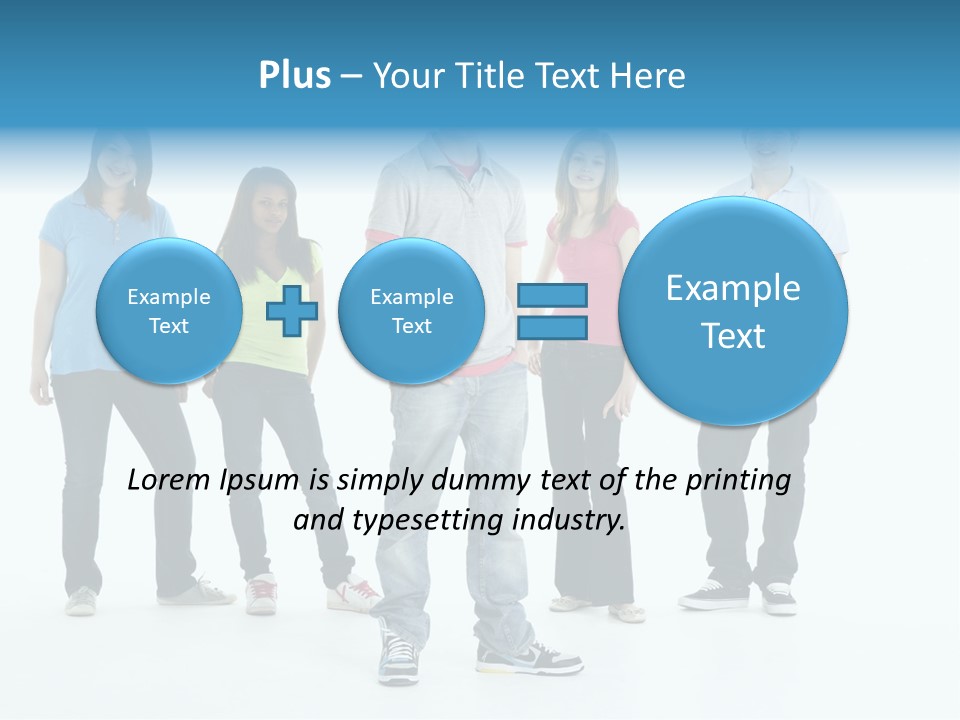 A Group Of People Standing Next To Each Other PowerPoint Template