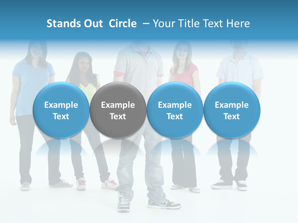 A Group Of People Standing Next To Each Other PowerPoint Template