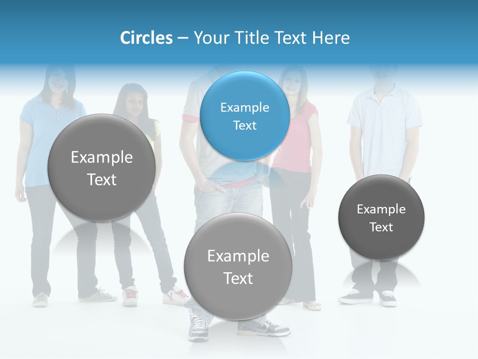 A Group Of People Standing Next To Each Other PowerPoint Template