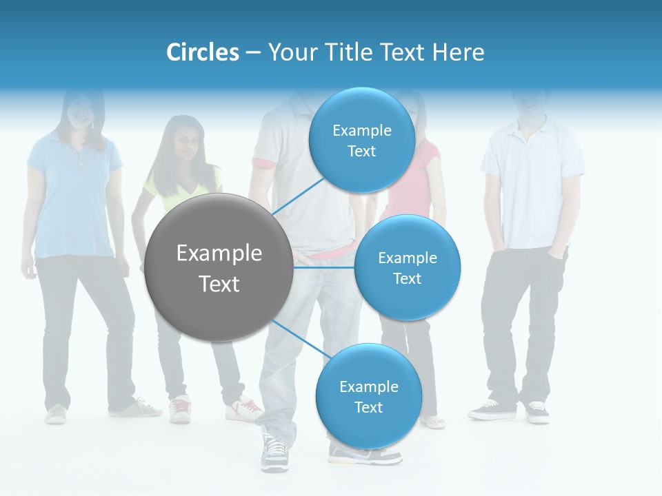 A Group Of People Standing Next To Each Other PowerPoint Template
