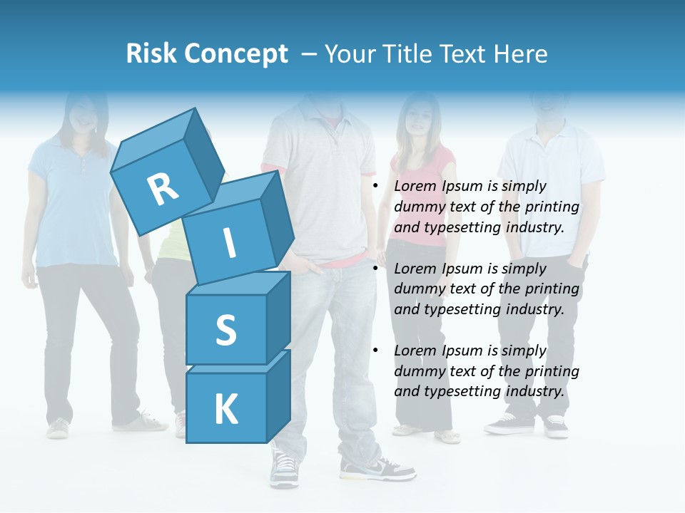 A Group Of People Standing Next To Each Other PowerPoint Template