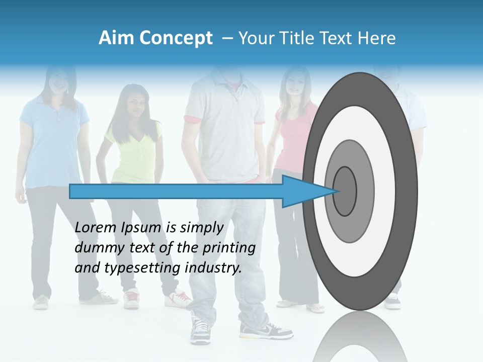 A Group Of People Standing Next To Each Other PowerPoint Template