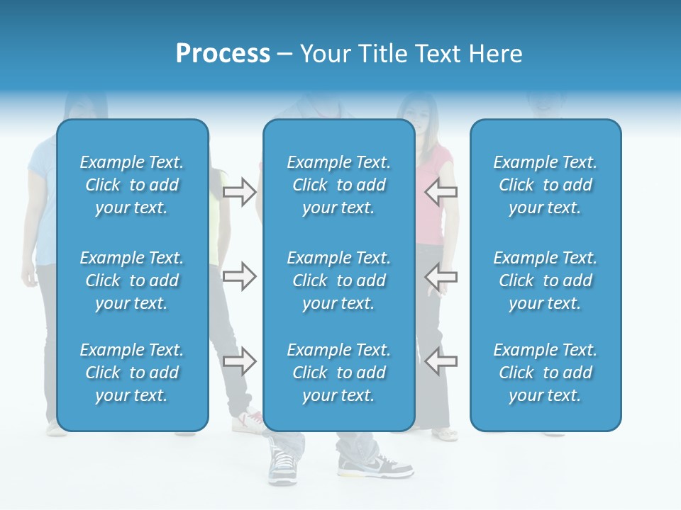A Group Of People Standing Next To Each Other PowerPoint Template