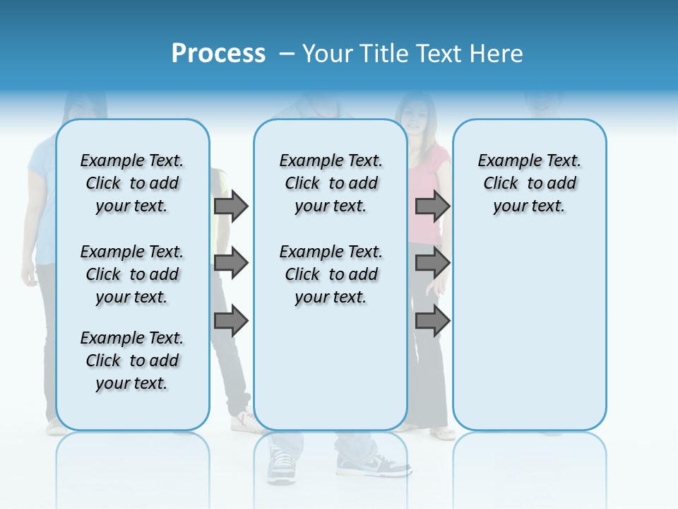 A Group Of People Standing Next To Each Other PowerPoint Template