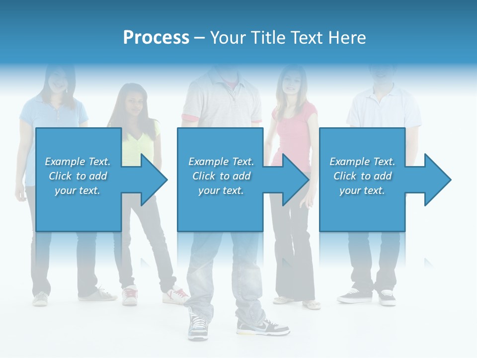 A Group Of People Standing Next To Each Other PowerPoint Template