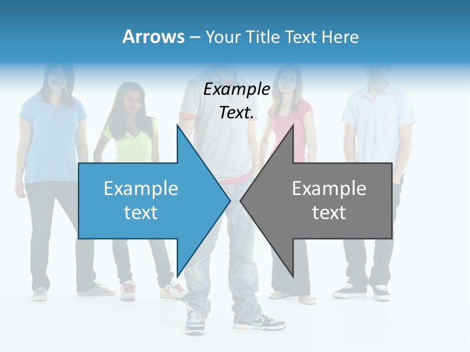 A Group Of People Standing Next To Each Other PowerPoint Template